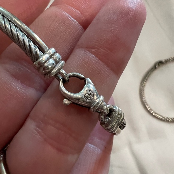Authentic David Yurman Crossover Linked bracelet with diamonds, SS, size medium - Picture 4 of 4